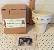 LONGABERGER WT ICECREAM CONE DISH / GREEN #31610110 in BOX (G77)
