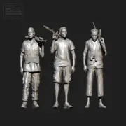 1/35 Resin Militia 3 Figures Unpainted Unassembled td-4343