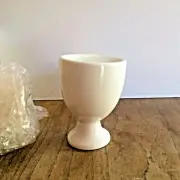 4 Egg Cups White Porcelain NEW