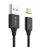 2.1A Magnetic Braided Micro USB Fast Charging Data Cable 1M For Xiaomi Redmi Note 5 5 Plus S7 BLACK COLOR