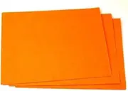 Minerva Crafts Plain Acrylic Felt Fabric 9" x 12" Rectangle Super Bright Orange - per Sheet