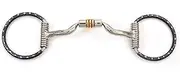 Cavalon Western Dotted Low Port Barrel Snaffle Bit with Copper Rollers