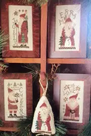 Homespun Elegance Cinnamon Stick XV SANTA'S A PLENTY I #173 Samplers & Ornament