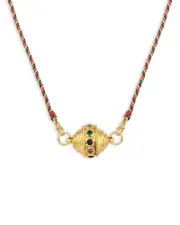 Caroline De Benoist Motee Gourmandise Thread Necklace, 25.6