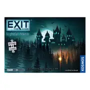 Kosmos Exit the Game Nightfall Manor w/ Jigsaw Puzzle Board Family Fun Play 10y+