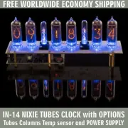 IN-14 Nixie Tubes Clock [Tubes Columns Temp sensor Power Supply] Arduino comp.