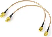 Bingfu WiFi Aerial Antenna Extension Coaxial Cable RP-SMA Male to Female RG316 30cm (2-Pack) for Router, Security Camera, Wireless PCI Express Network Card Adapter