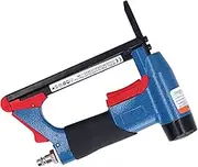 Pneumatic Staple Gun 21 Gauge 1/4 to 5/8in 140 Staple Loading Capacity Air Powered Upholstery Stapler for Carpentry, Woodworking and DIY Projects