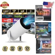 Compact 4K HD Mini Projector with WIFI 6 & Bluetooth for Ultimate Entertainment