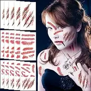 Temporary Halloween tattoos (scar 15 pieces)