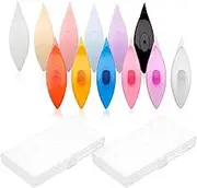 12Pcs Tatting Shuttle Kit Portable Tatting Needle Colorful Knitting Shuttle with Storage Box Knitting Weaving Tools Fit for Lace DIY Hand Lacemaking Craft Tool(Colour,12)