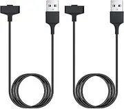 [2 Pack] 3ft for Fitbit Ionic Charger Cable (3 feet), Quality Replacement USB Charging Cable Adapter for Fitbit Ionic Wristband Smart Watch