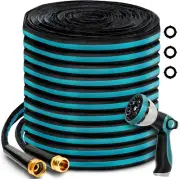 100FT Garden Hose, Non-Expandable Kink-Free Flexible Hose with 10 Spray Function