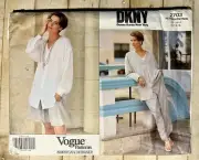 Vogue Sewing Pattern 2703 DKNY Size 12-14-16 Jacket Shirt Pants Shorts Uncut