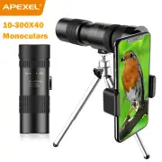 APEXEL 4K 10-300X40MM SUPER TELEPHOTO ZOOM MONOCULAR TELESCOPE WITHOUT TRIPOD