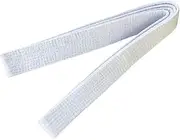 [dierjueyers] Double Wrap Taekwondo Belt Karate Judo Hapkido Martial Arts Uniform Color Rank Belt 220cm/280cm (1) (‎White)