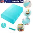 4Pcs Refrigerator Fridge Mat Pad Drawer Liners Washable Kitchen Waterproof Shelf