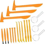 QUMIIRITY 3Sets Digging Tools Set of Plastic Hammer Chisel Brush and Scraper for Excavation Fun Gemstones Dig Kit for Boys and Creative