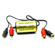 RCA Audio Noise Filter Suppressor Ground Loop Isolator Car & Home Stereo Kit