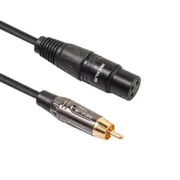 TR044BF RCA Male to Canon Microphone Mixer Audio Extension Cable