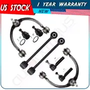 For 2006-10 Jeep Commander 8Pcs Upper Control Arm Ball Joint Tie Rod Suspension (for: Jeep)