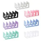 Acrylic Bookends Handbag Divider 4 Compartment Shelf Library Bookshelf