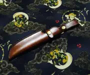 knife blade sheath dagger holster sword cover scabbard bag leather brown Z989