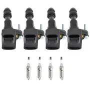 4X Ignition Coils + 4X Spark Plugs Set for Saab Solstice GMC Sky Terrain UF491 (for: Saab)