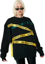 [Drink Beer Save Water] Banded Sweatshirt