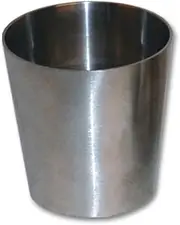 Vibrant Tubing Coupler, Reducer, Transition, Straight, 304 Stainless Steel, Natural, 2.00 in. Inlet O.D., 1.50 in. Outlet O.D., 2.00 Overall Length, E