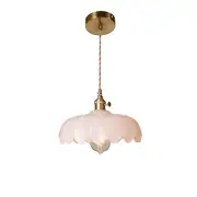 Retro Vintage Milk White Duty Heavy Glass Pendant Lights Fixtures 9.6 In/245m...