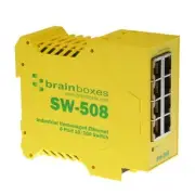 Brainboxes Industrial Unmanaged Ethernet Switch 8 Ports - 8 Ports -