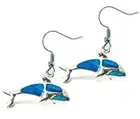 Aqua Jewelry - Earrings - Dangle Post - Fish Hook - Killer Whale