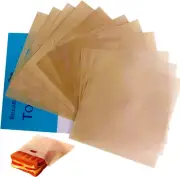 12 Pack Reusable Toaster Bags Non-Stick, Washable Toasted Sandwich Toastie Bags