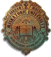 Miskatonic University Copper Lovecraft Sticker Decal Notebook Car Laptop 5"x5.5" (Color)