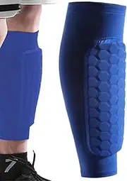 Shindefender Shin Guards, Shindefender Calf Compression Sleeve with Honeycomb Pads,Shinbang Protector 2.0,Moisture-Wicking Shin Protector,for Women Men