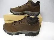 Merrell Moab Mid Waterproof Hiking Boots Earth Brown Leather Mens Sz 11