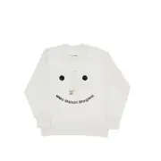 [MM6] MM6 Safety Pin Face crewneck sweatshirt Kids 14Y 14Y White