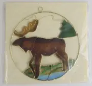 Vintage 5” Moose Suncatcher by Nordlys Canada – Sealed w/ Gift Tag