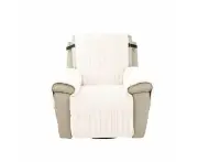 Home Plush Recliner Slipcover Armchair Cover for Recliner Chairs Furniture Beige