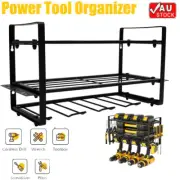 Power Tool Organizer Garage Tool Storage Shelf Rack w/Drill Holders Wall Mounted