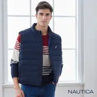 在飛比找momo購物網優惠-【NAUTICA】男裝 異材質拼接保暖背心(深藍)