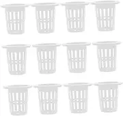 HANABASS Garden Mesh Net Cups 50pcs Plastic Hydroponic Baskets Plant Germination Net Cups for Home