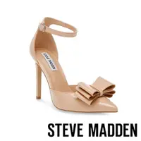 在飛比找momo購物網優惠-【STEVE MADDEN】KALLIE 鏡面蝴蝶結繞踝尖頭