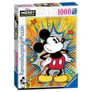 1000pc Ravensburger Disney Retro Mickey Family Jigsaw Puzzle Set