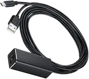 FELTECHELECTR Ethernet Adapter Micro USB to Mbps Network Compatible with Fire Tv Stick Fast and Stable Tv Ethernet Adapter for Streaming Easy Setup Compact Design Black