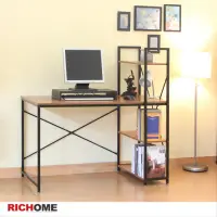在飛比找momo購物網優惠-【RICHOME】多功能書架工作桌/書桌/電腦桌/辦公桌/層