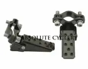 NEW! ABSOLUTE UNIVERSAL BICYCLE STEEL FOLDABLE FORK STEP IN BLACK.