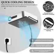 Projector Shelf Aluminum Metal Floating Shelf for Projector Wall Mount YO