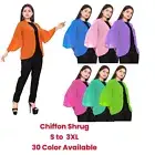 Chiffon Cascaded open Shrug Shrug Cardigan Sleeve Front Open Top C51